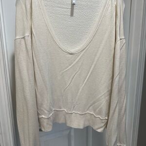 Cream Women's Top